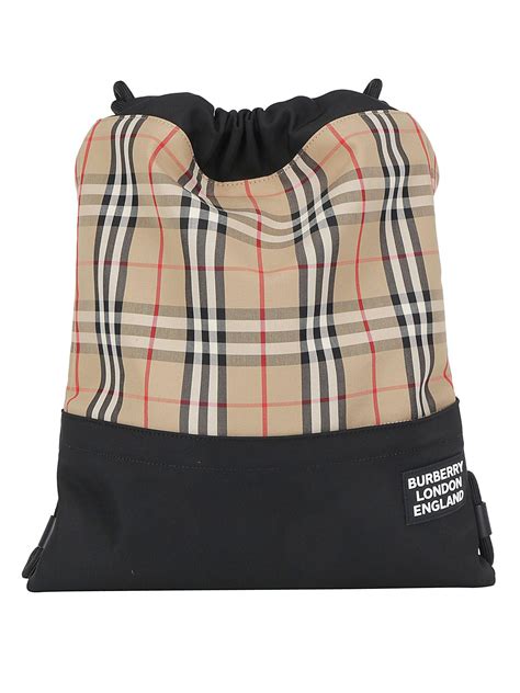 burberry drawstring backpack|burberry signatures for men.